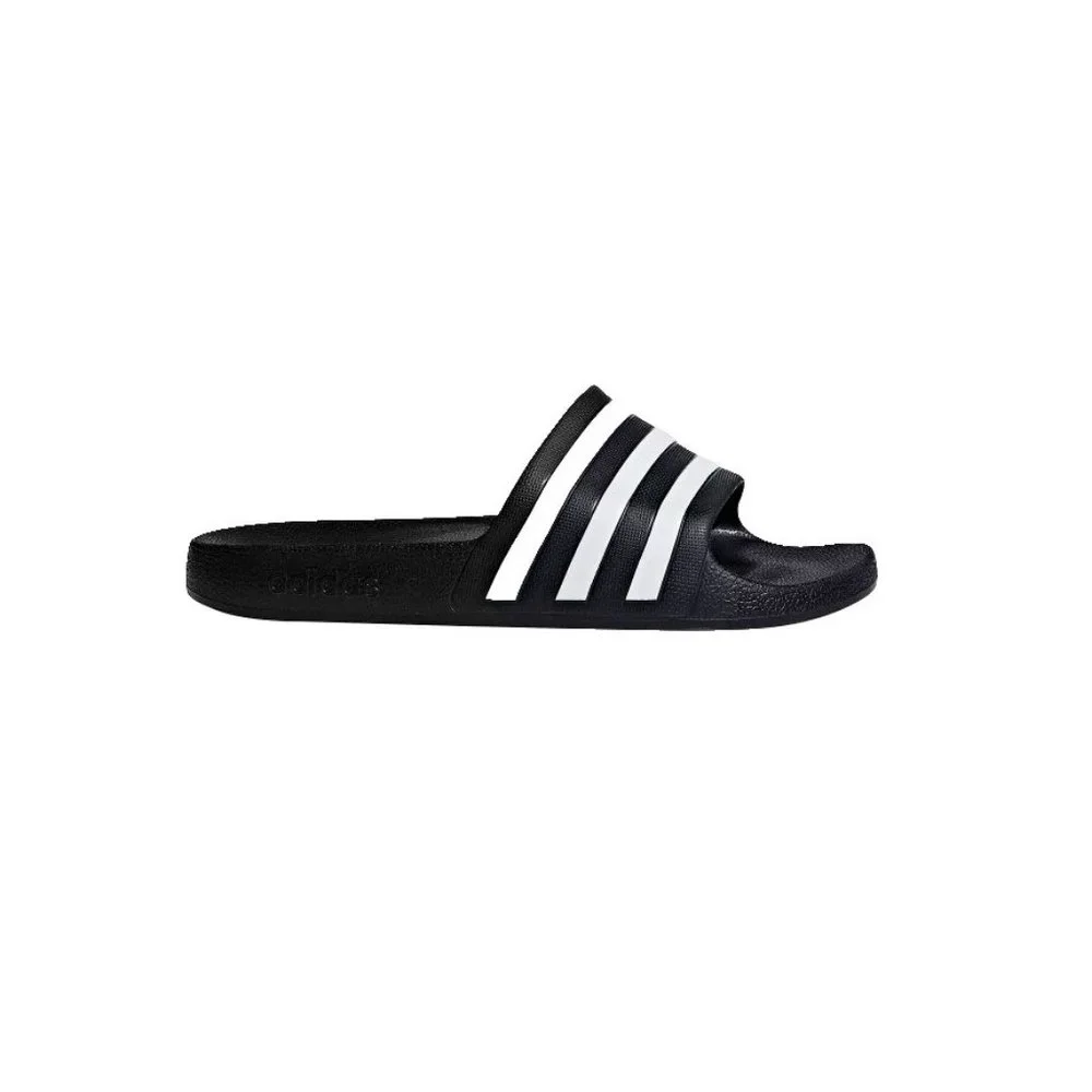 NEW Adidas Adilette Aqua Slide Sandals Black White Men 10 Women 11